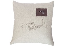 Чехол на подушку "Дружелюбная рыба".